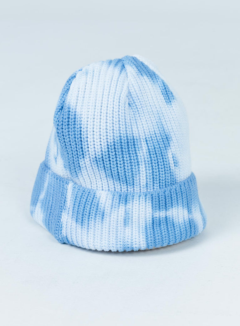 Tye Me Down Blue / White Beanie