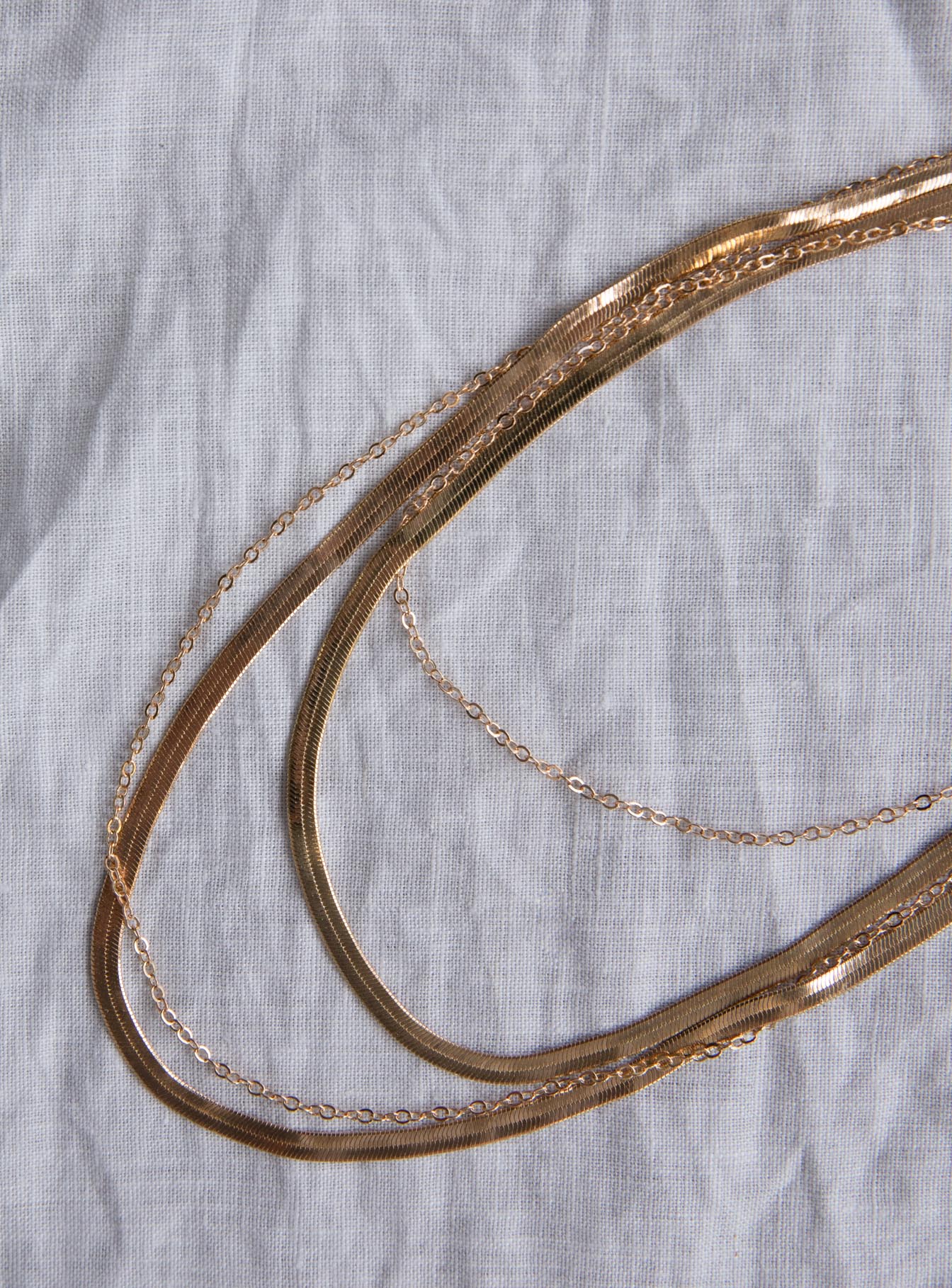 The Orla Necklace Set Gold