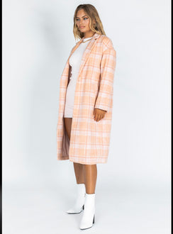 Penelope Coat Pink Check