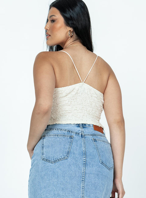 product Princess Polly Sleeveless Sweetheart  Marcell Top White