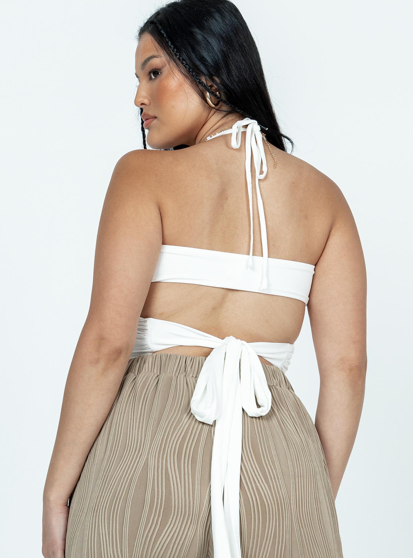 product Princess Polly Sleeveless Square Neck  Korath Top White