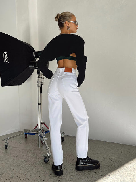 product Princess Polly High Waisted  Holland Jeans White