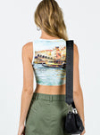 Tank top Ribbed material Graphic print