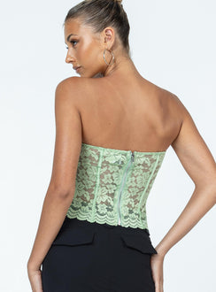 product Princess Polly Sleeveless Asymmetric Neckline  Luani Top Green