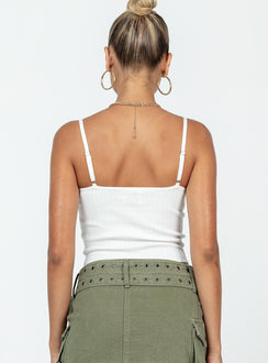 product Princess Polly Sleeveless Square Neck  Shaila Top White