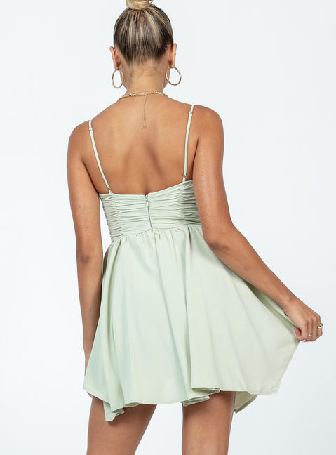 product Princess Polly Scoop Neck  Barrett Mini Dress Green