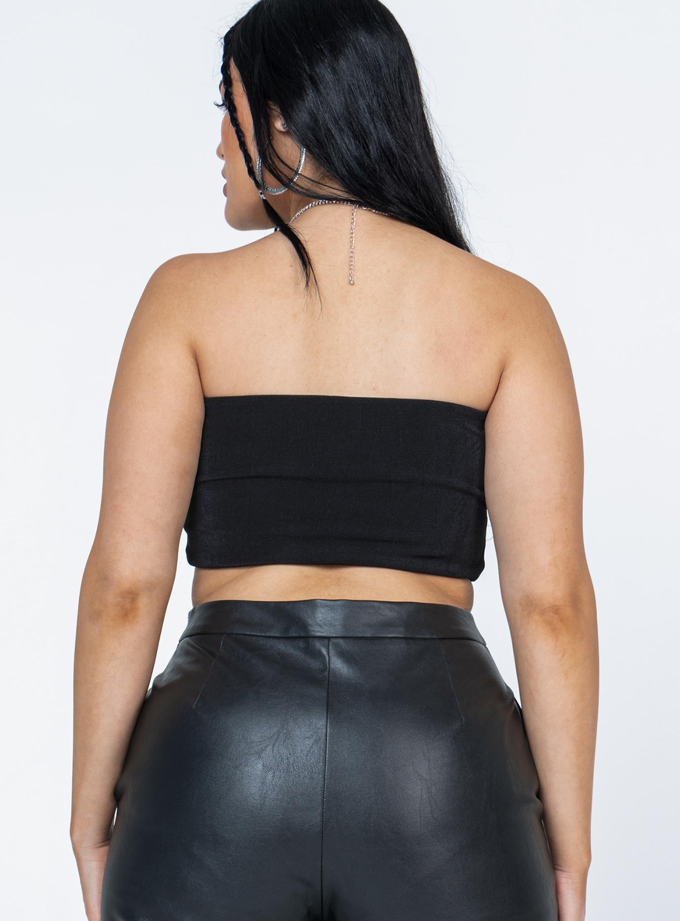 product Princess Polly Sleeveless Asymmetric Neckline  Takeover Top Black