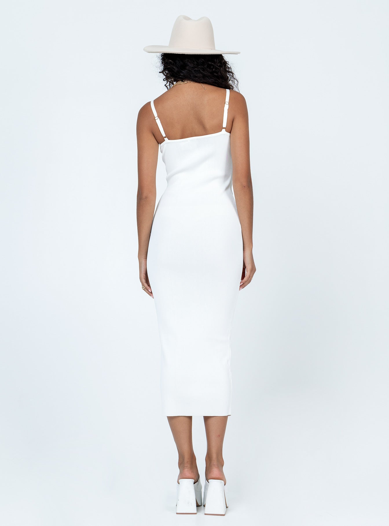 product Princess Polly Crew Neck  Shaniah Midi Dress White