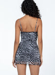 product Princess Polly Sweetheart Neckline  Keisha Mini Dress Zebra