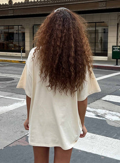 product Princess Polly Sleeveless Crew Neck  Betty Boop Camo Girl Oversized Tee Beige