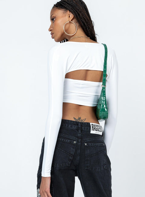 product Princess Polly Sleeveless Square Neck  Koslo Bolero Top White