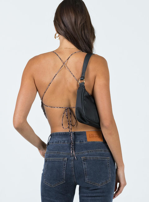 product Princess Polly Sleeveless Crew Neck  Avalon Top Leopard