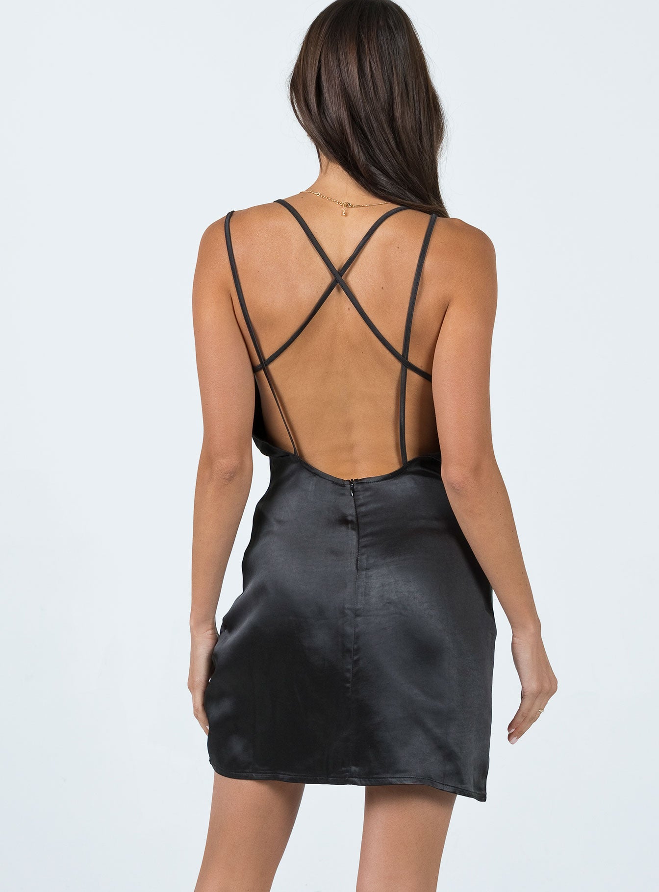 product Princess Polly High Neck  Colton Mini Dress Black