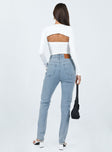 product Princess Polly High Waisted  Darley Asymmetric Jeans Denim