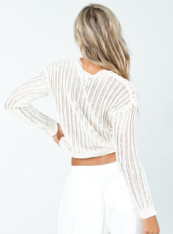 product The Adrianna Sweater Cream Princess Polly  Cropped 