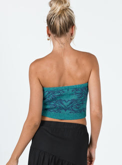 product Princess Polly Sleeveless Square Neck  Jovi Top Blue / Green