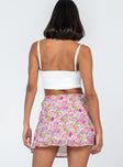 back view of model wearing Princess Polly Tanner Mini Skirt Multi Mini Skirts 