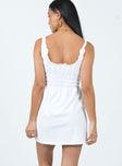 Princess Polly Square Neck  Mindy Mini Dress White