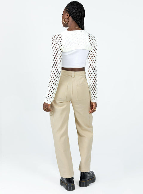 product Princess Polly  Adelaide Cargo Jeans Stone