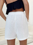 Whiston Shorts White Princess Polly high-rise 