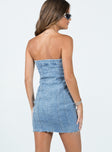 product Princess Polly Asymmetric Neckline  Houser Mini Dress Denim