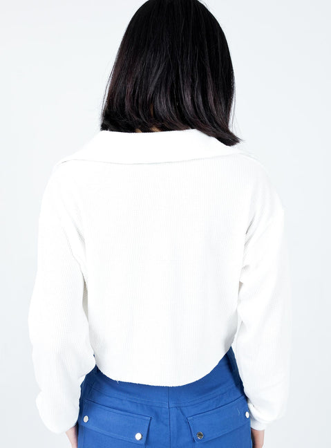 Frances Sweater White Princess Polly  Cropped 