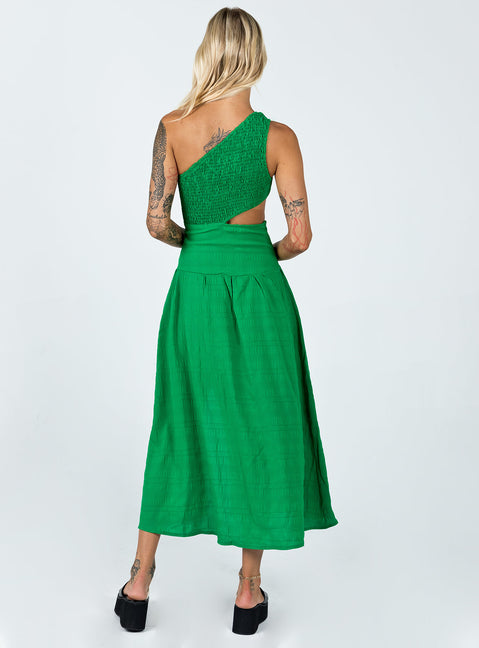 product Princess Polly Crew Neck  Davina Midi Dress Green