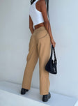 product Princess Polly High Waisted Pants High Waisted Pants  Phelps Cargo Pants Camel