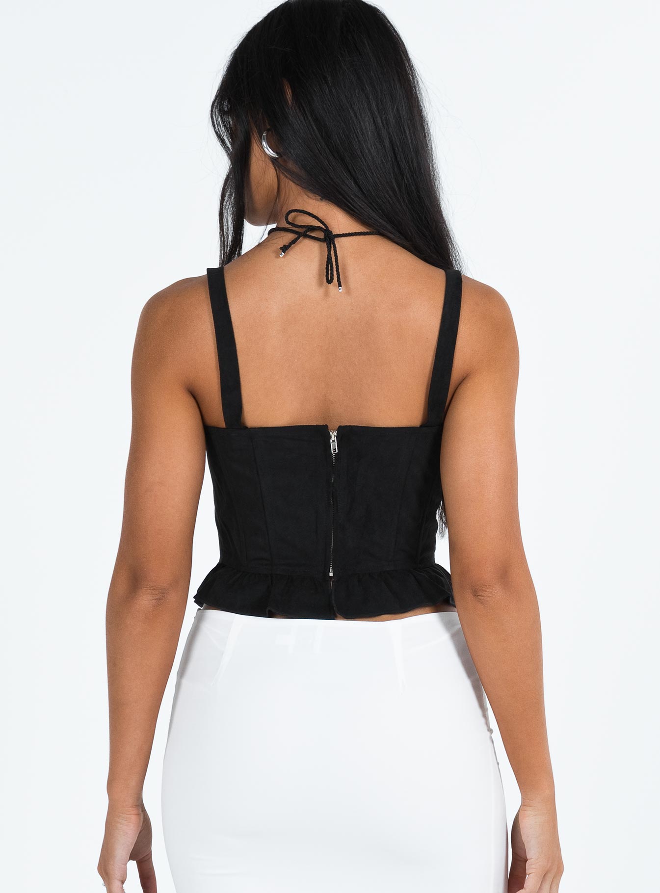 product Princess Polly Sleeveless Square Neck  Cuatro Corset Top Black