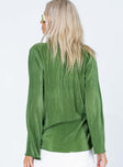 Taina Pleated Shirt Green