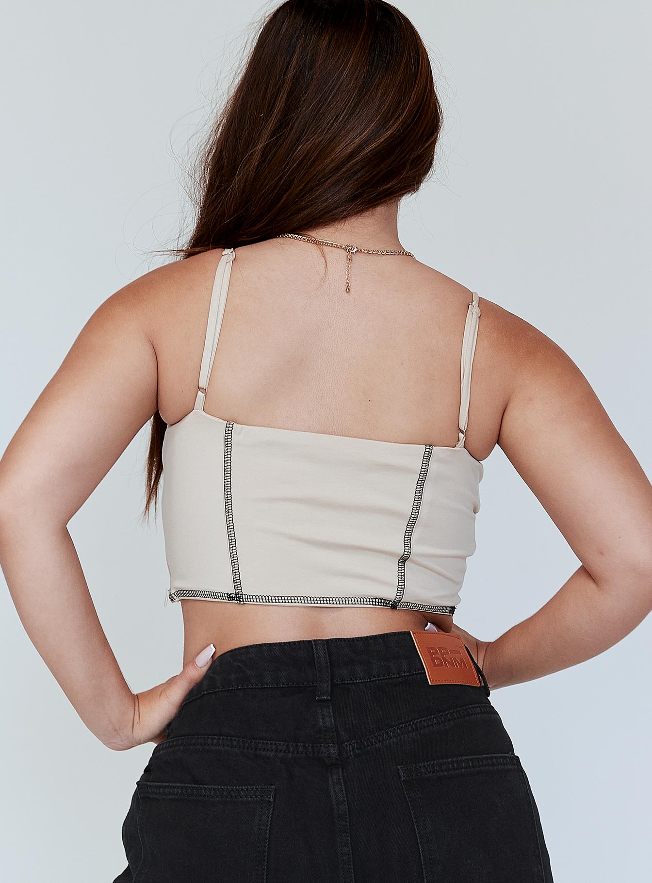 back view of model wearing Princess Polly Leilani Top 