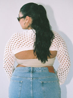 Lotani Bolero Cream Curve Princess Polly  Cropped 