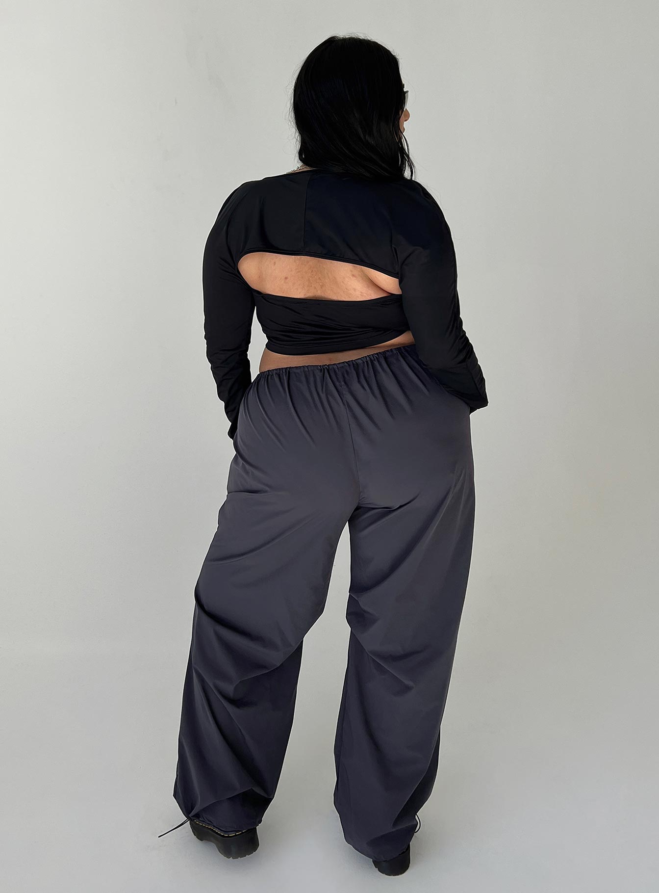 product Princess Polly  Snow Parachute Pants Slate Curve