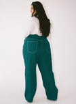 product Princess Polly Mid Rise  Copeland Jeans Green Curve