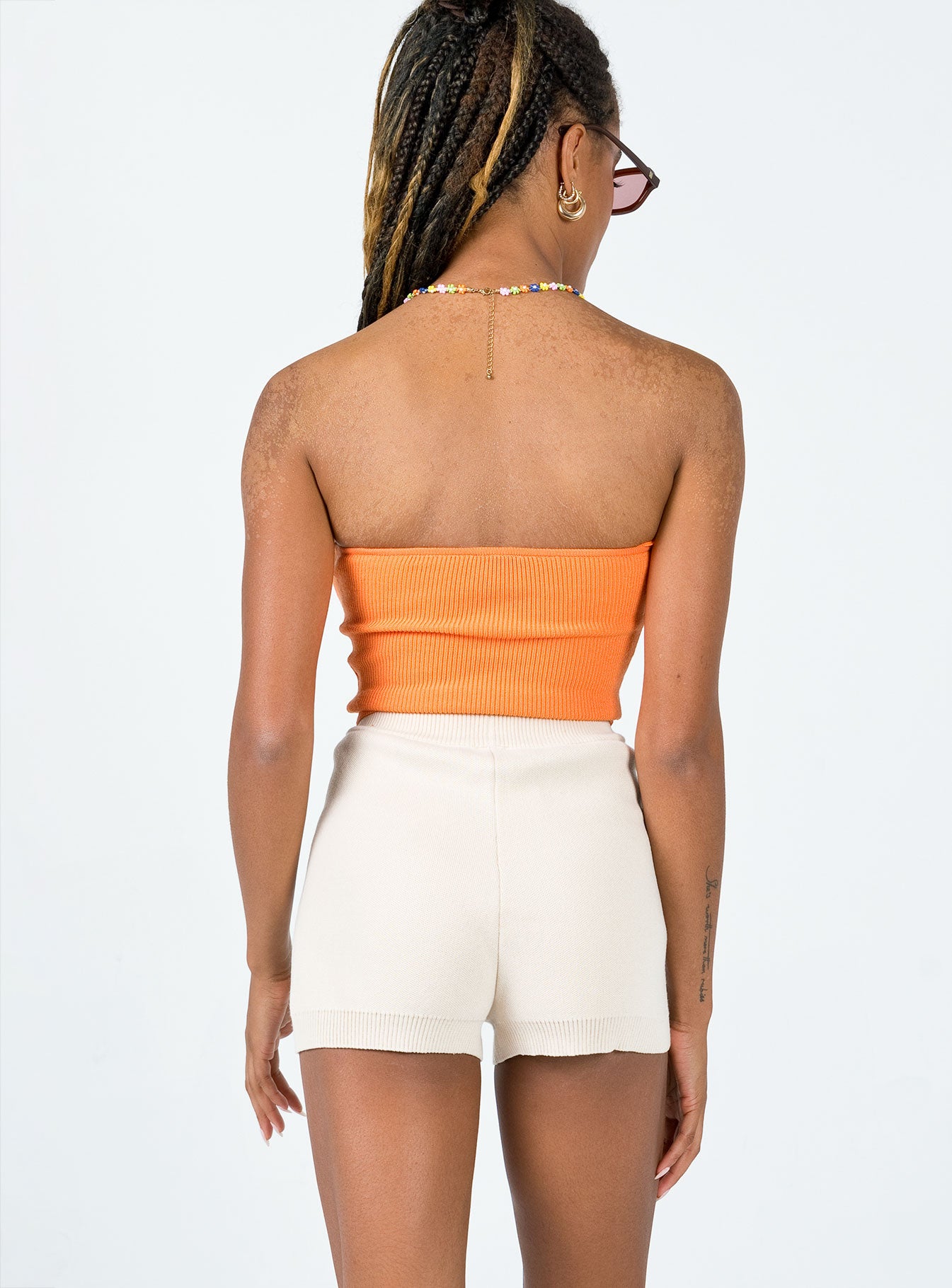 Rowen Basic Knit Shorts Beige