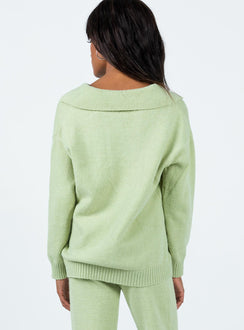 Waite Knit Sweater Sage Princess Polly  regular 