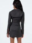 product Princess Polly V-Neck  Bodeni Long Sleeve Mini Dress Black