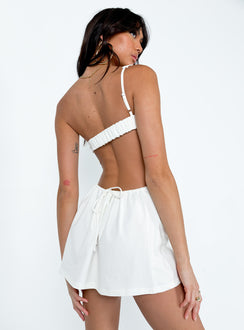 product Princess Polly Asymmetric Neckline  Pricilla Mini Dress White