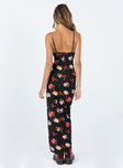 Princess Polly Scoop Neck  Brailey Maxi Dress Black Multi