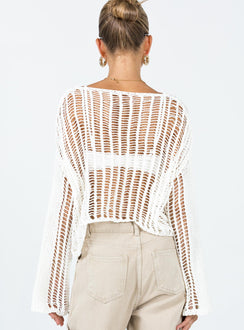 The Kennedy Sweater White Princess Polly  long 