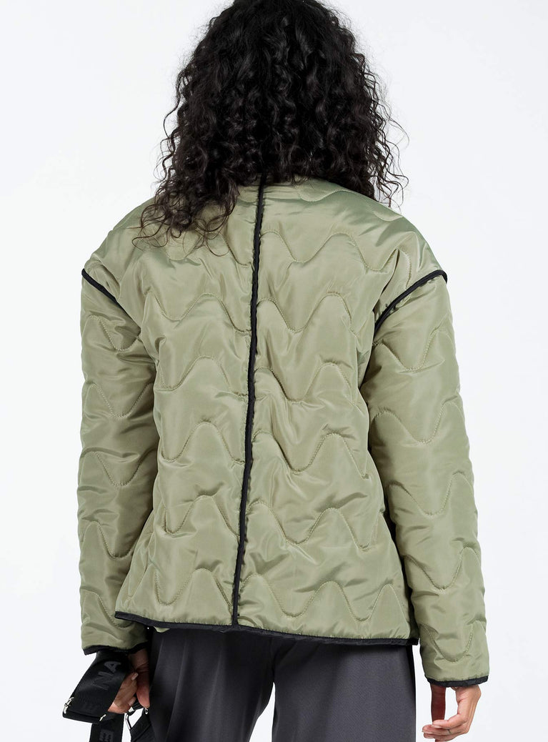 Haven Quilted Jacket Khaki