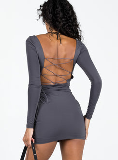 product Princess Polly Scoop Neck  Corthay Mini Dress Slate