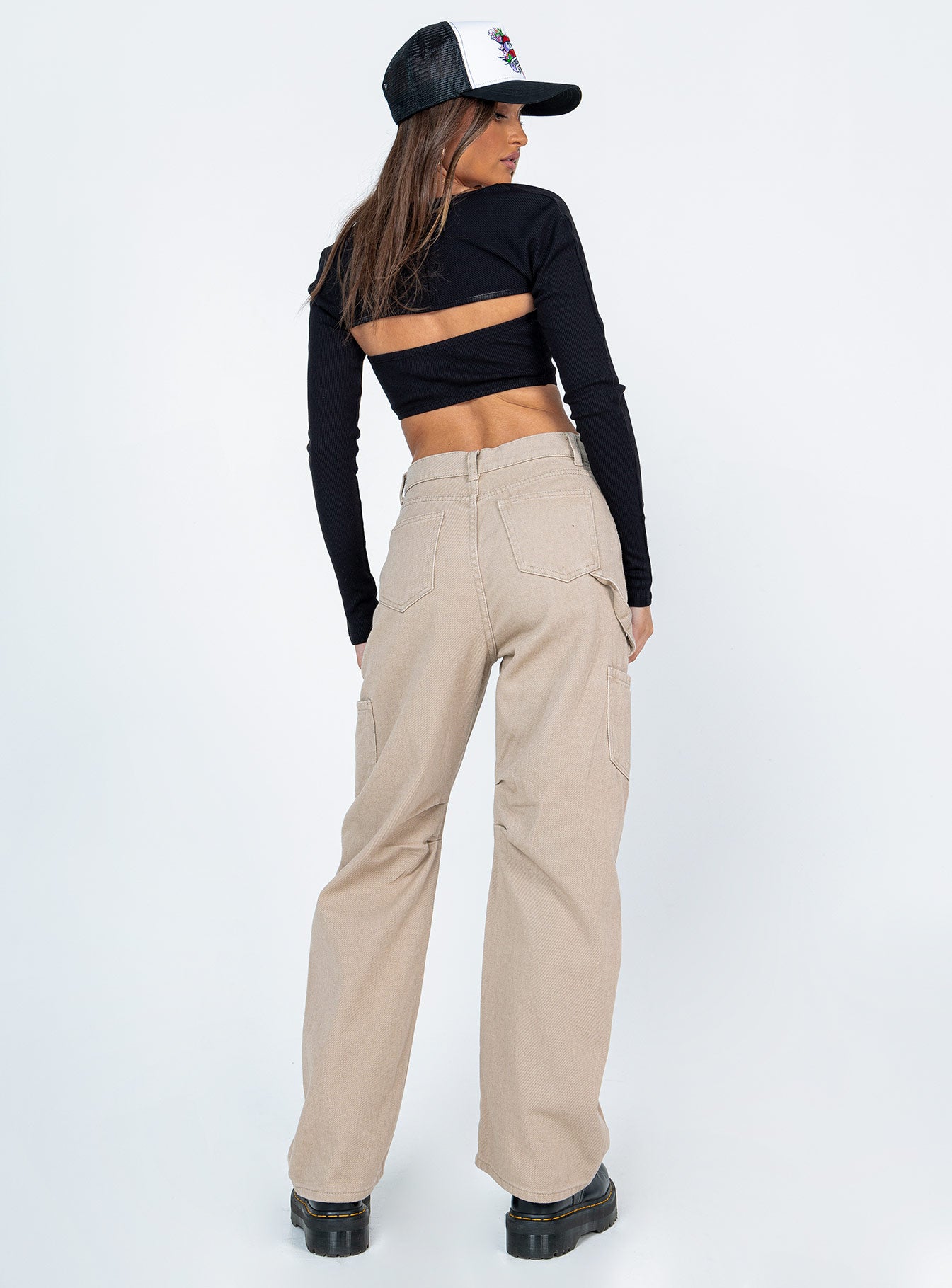 product Princess Polly High Waisted  Miami Vice Pants Beige
