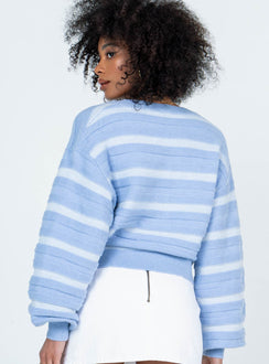 Alvaro Cardigan Blue Princess Polly  Cropped 