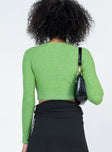 Cosmo Cardigan Green Princess Polly  Cropped 