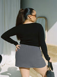 product Selby Mini Skirt Grey Curve Princess Polly  Mini Skirts 