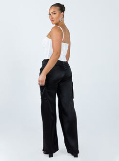product Princess Polly High Waisted Pants  Gilmore Cargo Pants Black