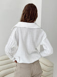 Symons Sweater White Princess Polly  Cropped 