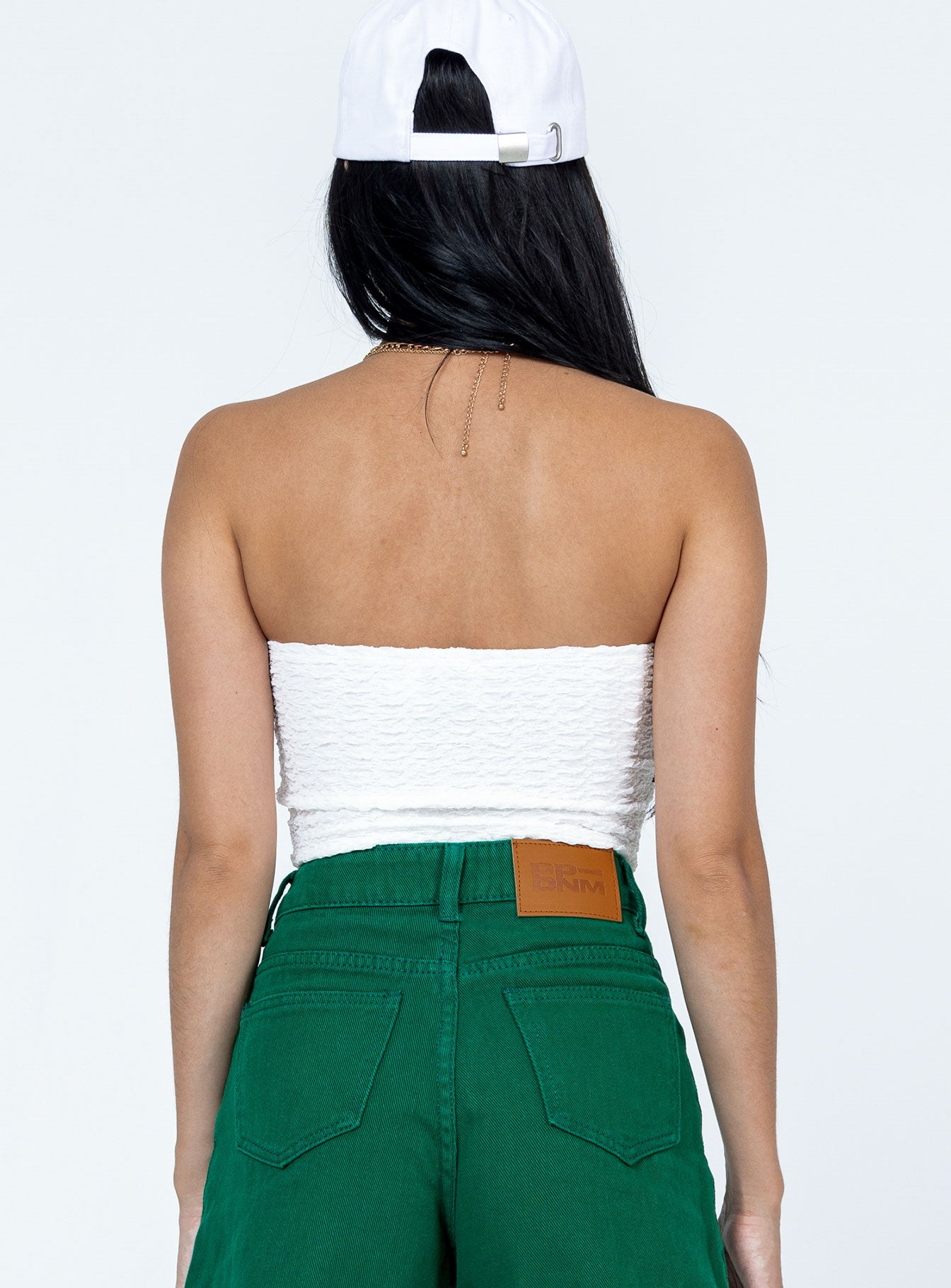 product Princess Polly Full Sleeves Square Neck  Brae Strapless Top White