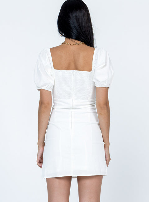 product Princess Polly High Neck  Jacqui Mini Dress White